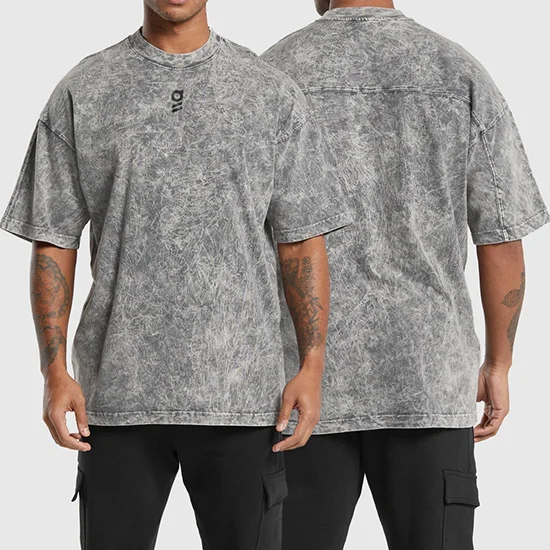 DROP SHOULDER ACID WASH SHIRT